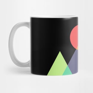 Abstract Mountains & Sun Mug